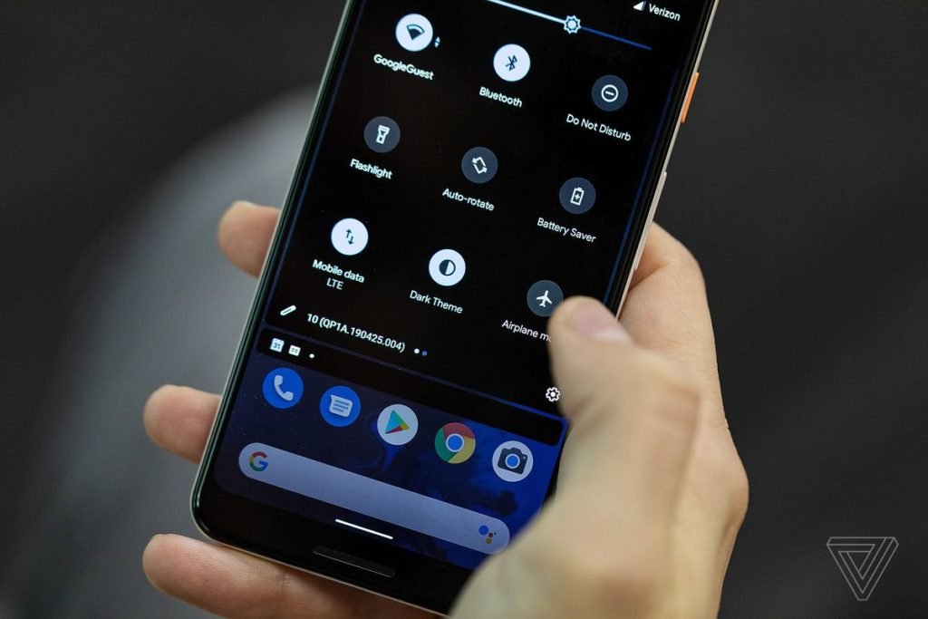 android Q MODO OBSCURO